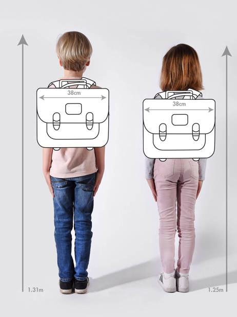 Boekentas Op Wieltjes 2 Compartimenten Tann's Veelkleurig les fantaisies f 42265 ander zicht 1